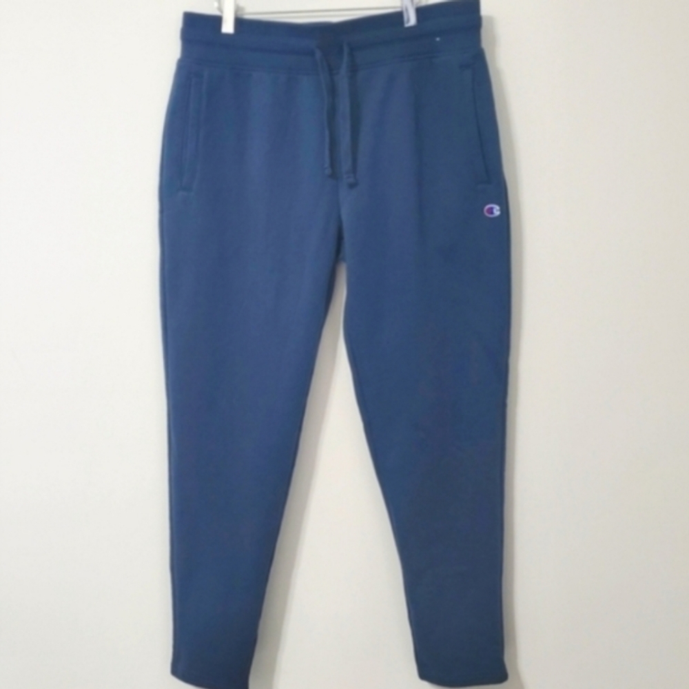 Champion Mens Sweatpant Joggers Blue Size Large